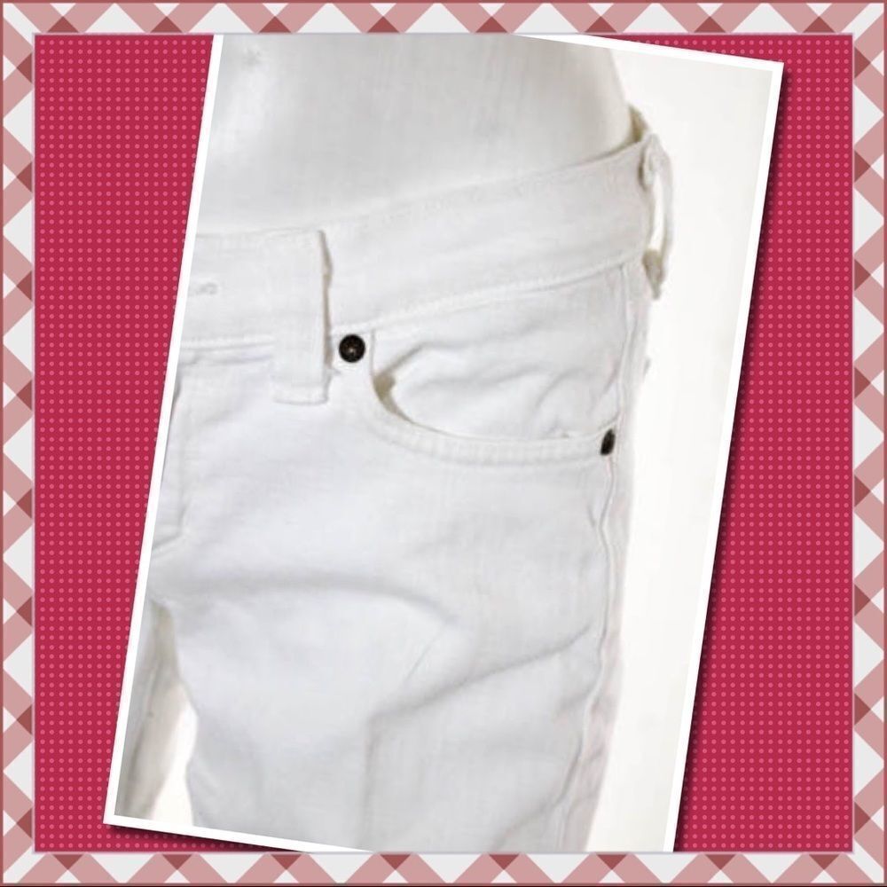 Anlo White Mid Rise Skinny Leg Jeans 31 - Picture 4 of 8